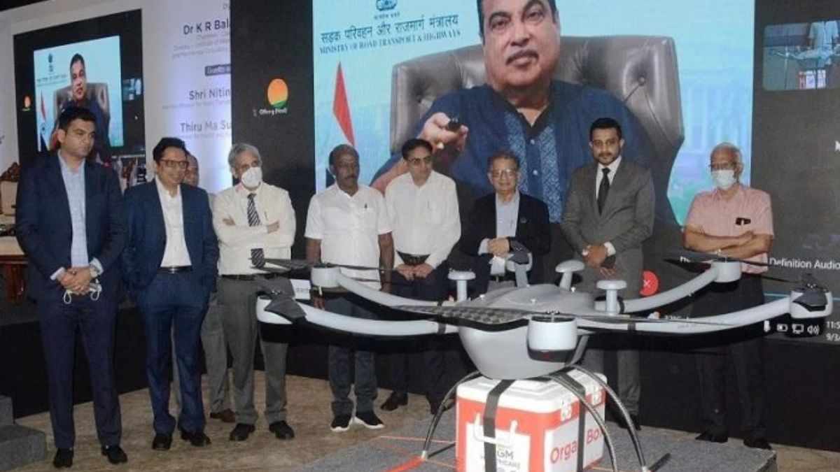 India's First Organ Transporting Drone Prototype